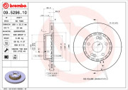 09.5296.10 BREMBO brzdový kotúč 09.5296.10 BREMBO