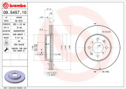 09.5457.10 Brzdový kotouč PRIME LINE BREMBO