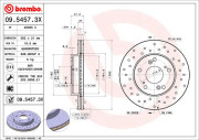 09.5457.3X Brzdový kotouč BEARING DISC LINE BREMBO