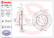 09.5509.1X Brzdový kotouč BEARING DISC LINE BREMBO