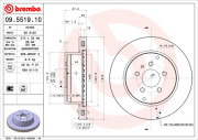 09.5519.10 Brzdový kotouč PRIME LINE BREMBO