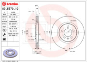 09.5570.10 Brzdový kotouč PRIME LINE BREMBO