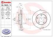 09.5623.14 Brzdový kotouč PRIME LINE BREMBO