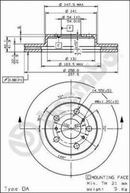 09.5676.10 Brzdový kotouč PRIME LINE BREMBO