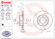 09.5710.10 Brzdový kotouč PRIME LINE BREMBO