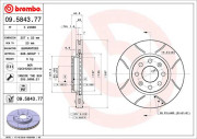 09.5843.77 Brzdový kotouč BREMBO MAX LINE BREMBO