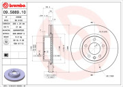 09.5889.10 Brzdový kotouč PRIME LINE BREMBO