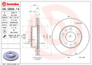 09.5906.14 Brzdový kotouč PRIME LINE BREMBO