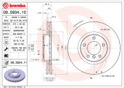 09.5934.10 Brzdový kotouč PRIME LINE BREMBO