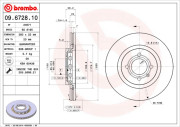 09.6728.10 Brzdový kotouč PRIME LINE BREMBO