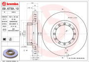 09.6739.10 Brzdový kotouč PRIME LINE BREMBO