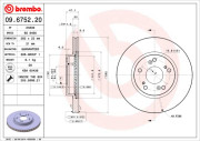 09.6752.20 Brzdový kotouč PRIME LINE BREMBO