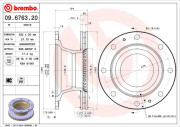09.6763.20 Brzdový kotouč PRIME LINE BREMBO