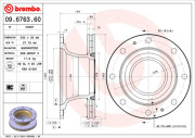 09.6763.60 Brzdový kotouč PRIME LINE BREMBO