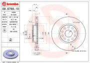 09.6769.10 BREMBO brzdový kotúč 09.6769.10 BREMBO