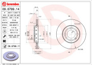 09.6799.11 Brzdový kotouč COATED DISC LINE BREMBO