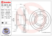 09.6813.60 Brzdový kotouč PRIME LINE BREMBO