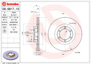 09.6817.10 Brzdový kotouč PRIME LINE BREMBO