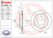 09.6859.10 Brzdový kotouč PRIME LINE BREMBO