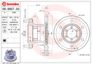 09.6957.20 Brzdový kotouč PRIME LINE BREMBO