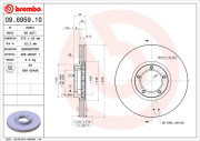 09.6959.10 Brzdový kotouč PRIME LINE BREMBO