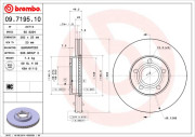 09.7195.10 Brzdový kotouč PRIME LINE BREMBO