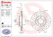 09.7196.1X Brzdový kotouč BEARING DISC LINE BREMBO