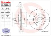 09.7225.10 Brzdový kotouč PRIME LINE BREMBO