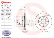 09.7279.10 Brzdový kotouč PRIME LINE BREMBO