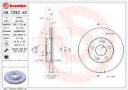 09.7292.40 Brzdový kotouč PRIME LINE BREMBO