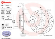 09.7356.2X Brzdový kotouč BREMBO XTRA LINE BREMBO