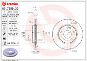 09.7359.20 Brzdový kotouč PRIME LINE BREMBO