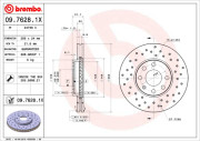 09.7628.1X Brzdový kotouč BEARING DISC LINE BREMBO