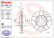 09.7629.75 Brzdový kotouč BREMBO MAX LINE BREMBO