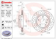 09.7702.1X Brzdový kotouč BEARING DISC LINE BREMBO