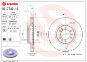 09.7723.10 Brzdový kotouč BREMBO