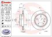 09.7727.10 Brzdový kotouč PRIME LINE BREMBO