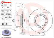 09.7771.10 BREMBO brzdový kotúč 09.7771.10 BREMBO