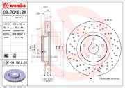 09.7812.2X Brzdový kotouč BEARING DISC LINE BREMBO