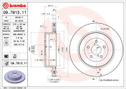 09.7813.11 BREMBO brzdový kotúč 09.7813.11 BREMBO