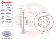 09.7820.10 Brzdový kotouč PRIME LINE BREMBO