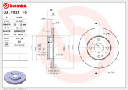 09.7824.10 Brzdový kotouč PRIME LINE BREMBO