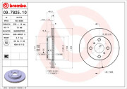 09.7825.10 Brzdový kotouč PRIME LINE BREMBO