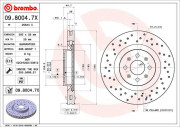 09.8004.7X Brzdový kotouč BEARING DISC LINE BREMBO