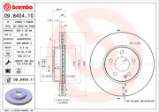 09.8404.10 Brzdový kotouč PRIME LINE BREMBO