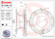 09.8486.20 Brzdový kotouč PRIME LINE BREMBO