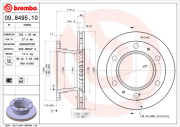 09.8495.10 Brzdový kotouč PRIME LINE BREMBO