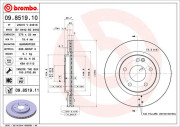 09.8519.11 BREMBO brzdový kotúč 09.8519.11 BREMBO