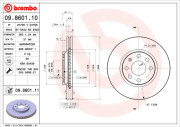 09.8601.10 Brzdový kotouč PRIME LINE BREMBO