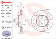 09.8633.1X Brzdový kotouč BEARING DISC LINE BREMBO